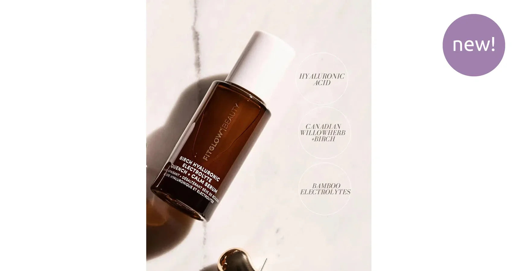 Fitglow Birch Hyaluronic Quench + Calm Serum (30ml)