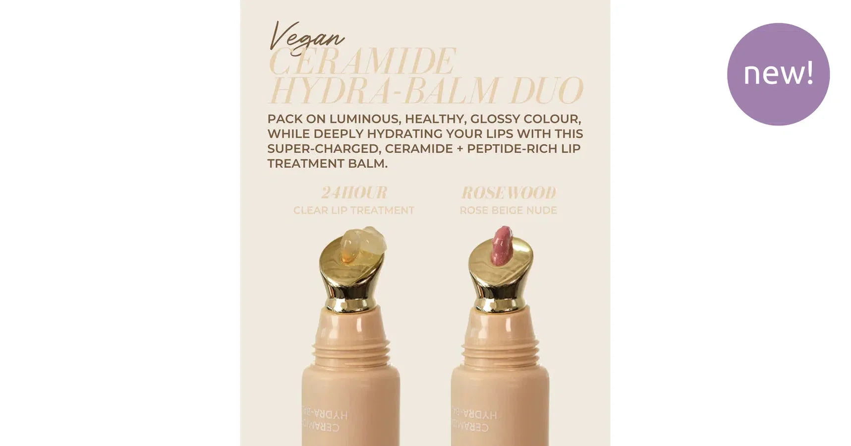Fitglow Ceramide Hydra Balm - 24 Hour + Rosewood DUO (12g each)