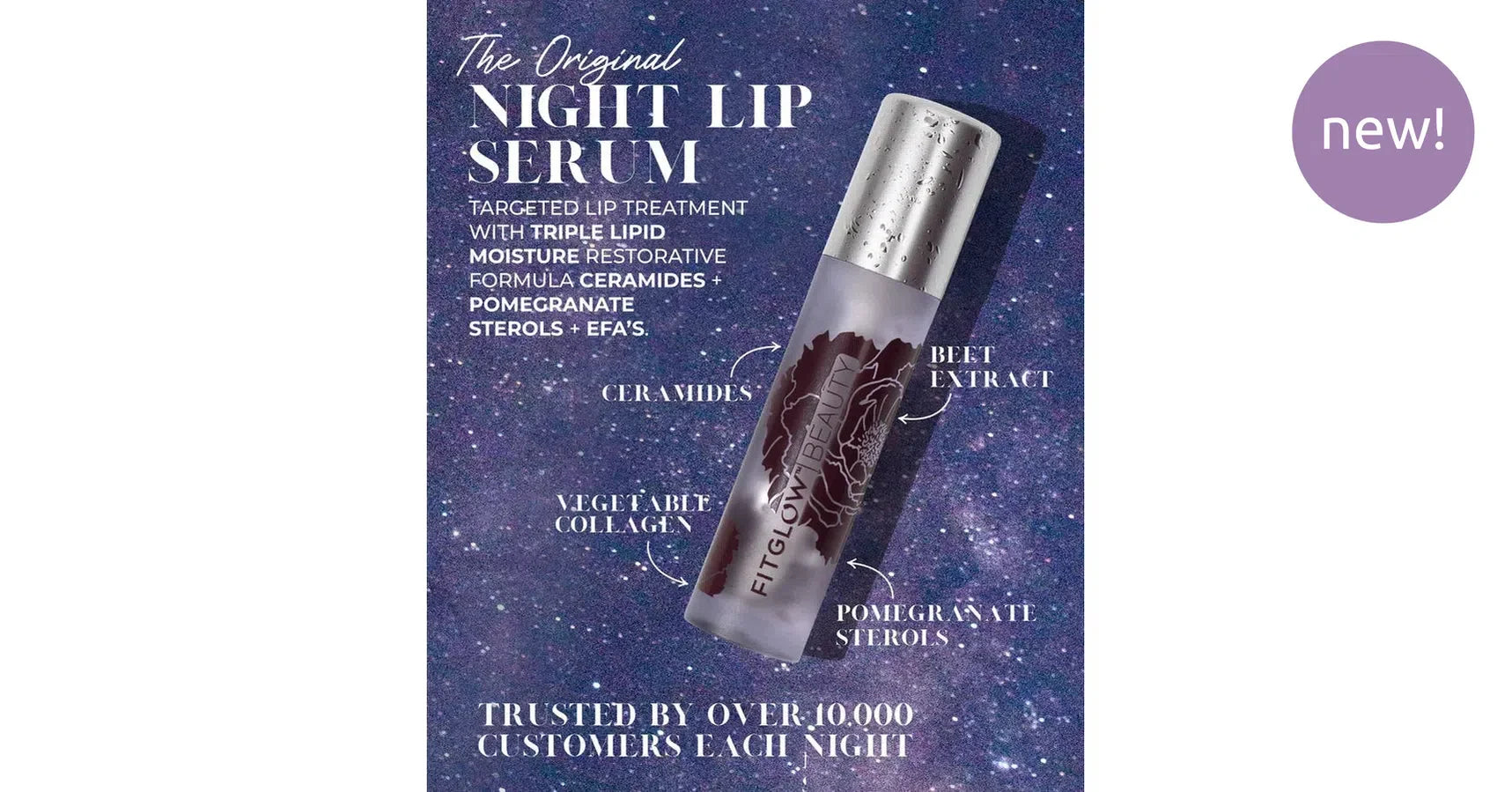 Fitglow Night Lip Serum DUO (10g each)