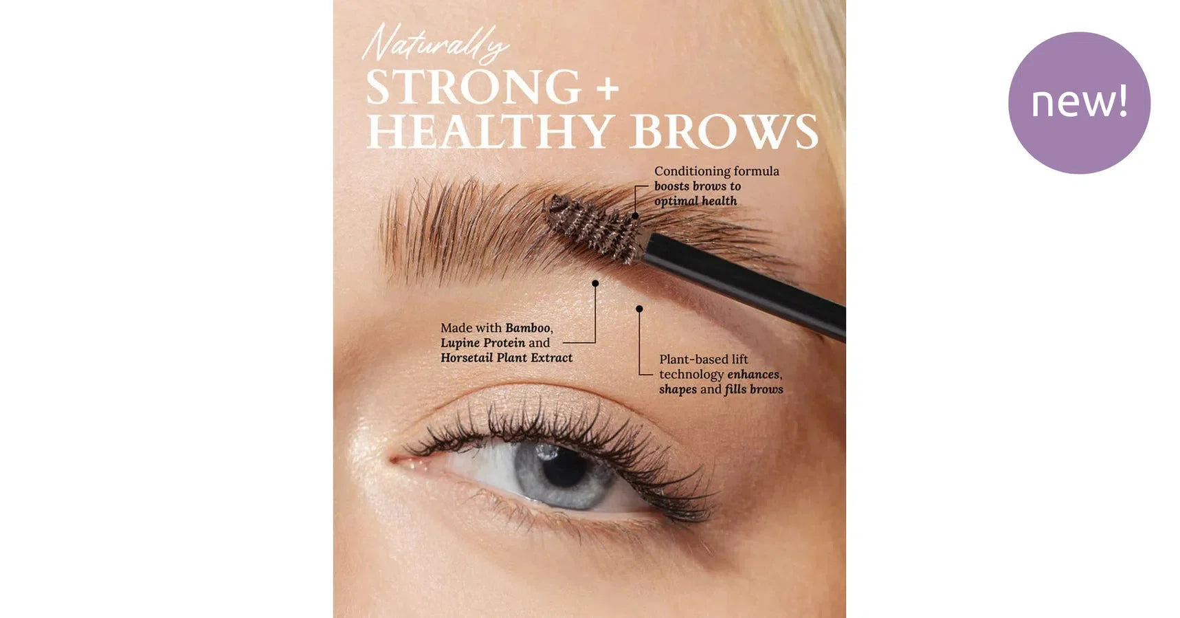 Fitglow Plant Protein Brow Gel - Medium Brown (4g)